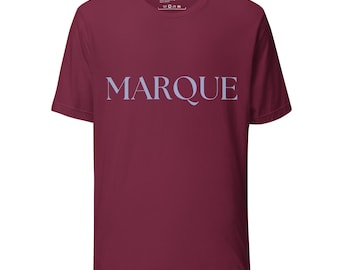 MARQUE Minimalistisches Baumwoll T-Shirt - Bella + Canvas 3001 Espresso Brown Tee