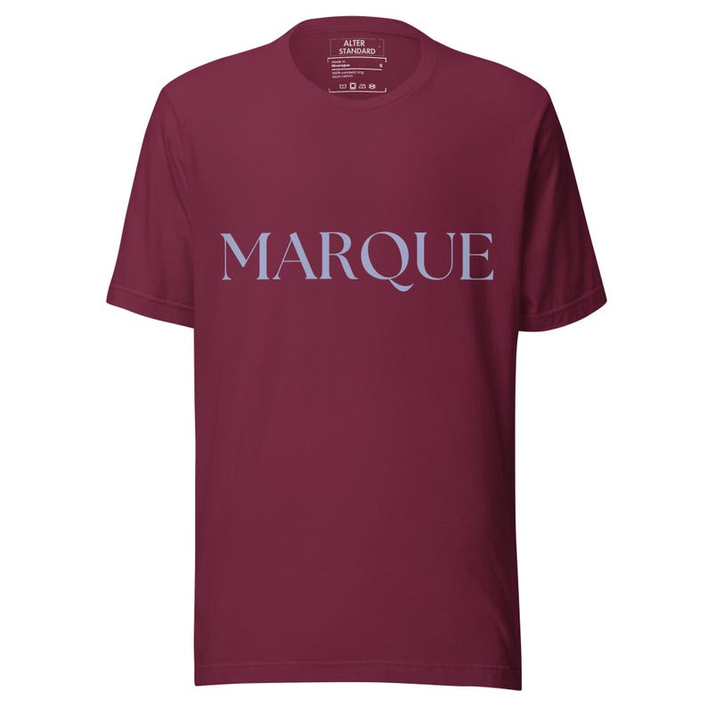 MARQUE Minimalist Organic- Feel Cotton t-shirt | Authentic Simplicity Aesthetic Tee | Premium Unisex Custom Apparel