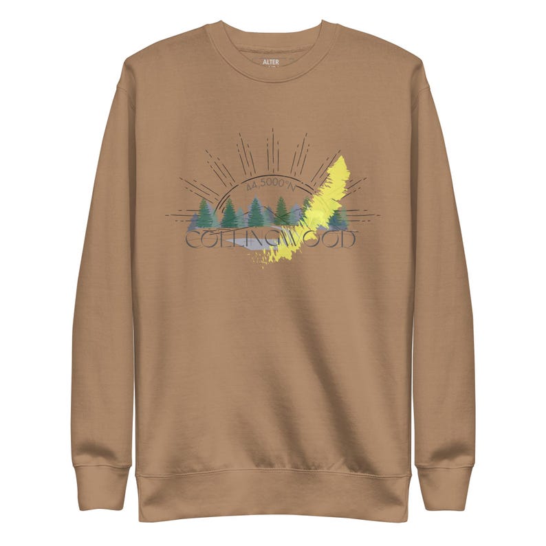 COLLINGWOOD Unisex Premium Sweatshirt | Lavender, Latte, Bone, White| Premium Soft Cotton Pullover