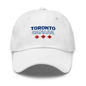 Embroidered Toronto Canada Maple Leaf Dad Hat | Baseball Cap