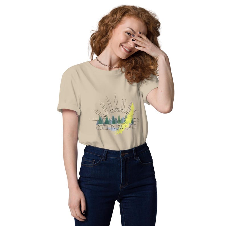 COLLINGWOOD Unisex Organic Cotton Creator 2.0 T-Shirt | Bone, Lavender , White  Soft Tee