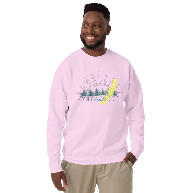 COLLINGWOOD Unisex Premium Sweatshirt | Lavender, Latte, Bone, White| Premium Soft Cotton Pullover
