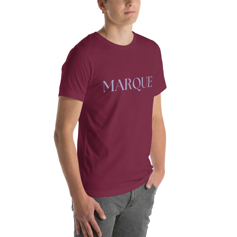 MARQUE Minimalist Organic- Feel Cotton t-shirt | Authentic Simplicity Aesthetic Tee | Premium Unisex Custom Apparel