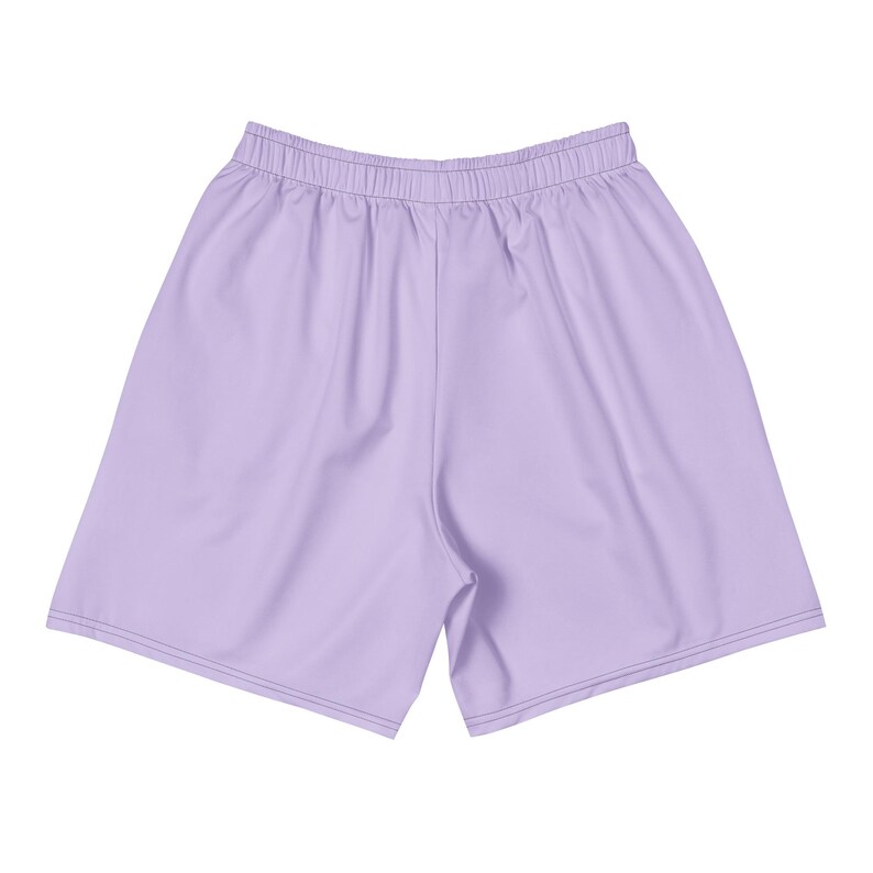 MONTRÉAL CANADA  Heritage Symbol Print Athletic Lavender Fog Long Shorts by Alter Standard | Eco friendly Unisex Long Shorts back