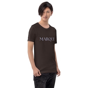MARQUE Minimalist Organic- Feel Cotton t-shirt | Authentic Simplicity Aesthetic Tee | Premium Unisex Custom Apparel