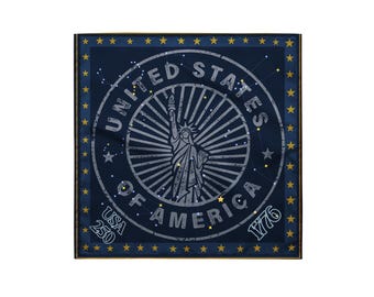 Bandana comemorativa do 250º aniversário dos EUA | Lenço comemorativo da Estátua da Liberdade, celebração do 4 de julho