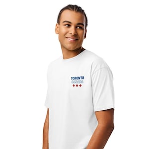 Embroidered Toronto Canada Maple Leaf Cotton Tee – Men's Short Sleeve Shirt