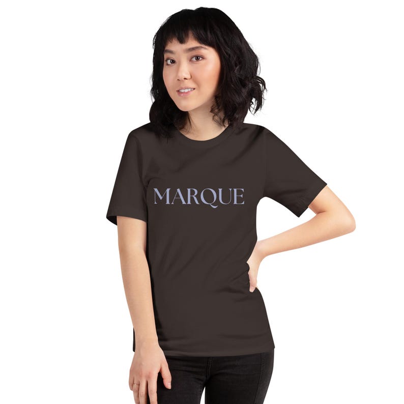 MARQUE Minimalist Organic- Feel Cotton t-shirt | Authentic Simplicity Aesthetic Tee | Premium Unisex Custom Apparel