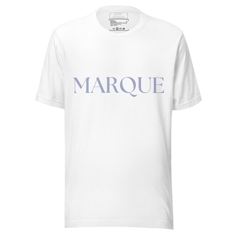 MARQUE Minimalist Organic- Feel Cotton t-shirt | Authentic Simplicity Aesthetic Tee | Premium Unisex Custom Apparel