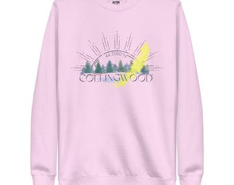 Moletom unissex Collingwood | Blusa de algodão macio, nas cores lavanda, café com leite, bege e branco