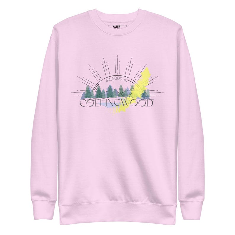 COLLINGWOOD Unisex Premium Sweatshirt | Lavender, Latte, Bone, White| Premium Soft Cotton Pullover