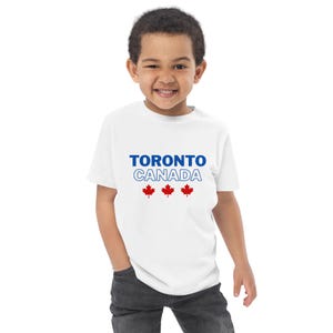 Toronto Canada Maple Leaf Toddler T-Shirt | Soft Cotton Kids Tee