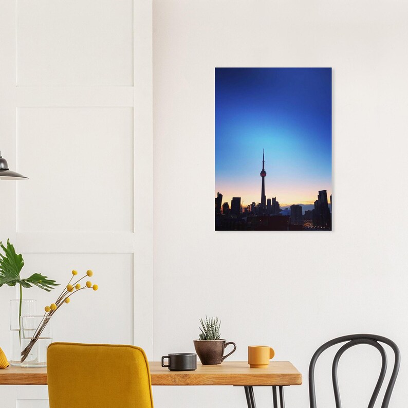 Toronto Skyline Poster | CN Tower Sunrise, Semi-Glossy Print (50x70 cm/ 20X28") image 8
