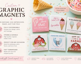 Imanes con logotipo personalizado / Imanes para imagen corporativa / Imanes para nevera