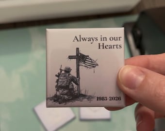 Imán conmemorativo personalizado con foto / Recuerdo de condolencia personalizado