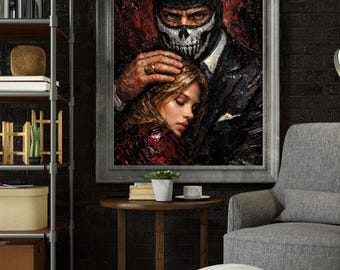 Gemaskerde man donkere romantiek kunst, BookTok esthetisch decor, schurk romantiek print set, Shadow Daddy kunst aan de muur, digitale download print