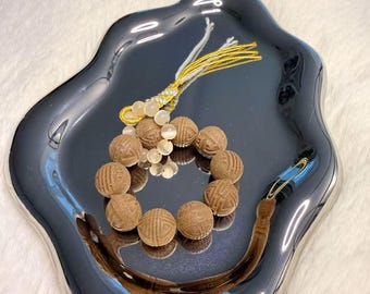 Cuentas de hierbas de mano para aliviar la ansiedad, herramienta de meditación con aromas naturales, ayuda para concentrarse y aliviar la ansiedad.