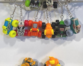 Monster Truck Mini Jams Spin Master Keychain w/ Lanyard Clip - YOU CHOOSE - Zombie, El Toro, Digatron, Blue Thunder, Grave Digger, Mutt