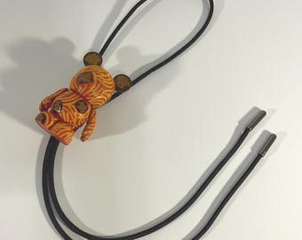 Bolo Tie Custom Spaghetti and Meatballs Mickey Disney Vinylmation Italian Restaurant Cook Fun Prom Wear
