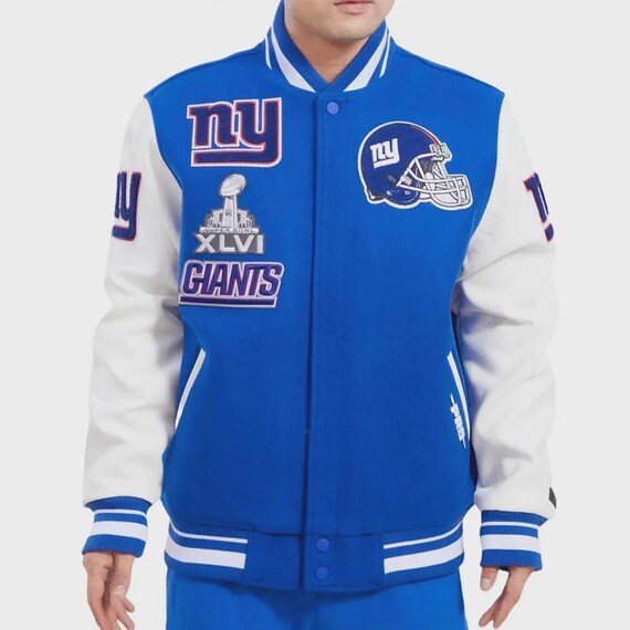 NY Giants Mash Up Varsity Jacket