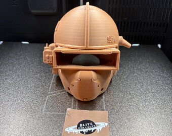 Sforza Helmet 3D Printed Model – ARC Raiders Inspired Figure (4x5x4 inches)