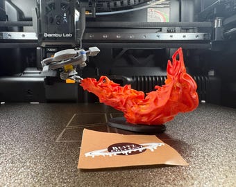 ARC Raiders Firefly 3D Printed Model – Hand Painted Figure with Stand (6x1x3 inches)