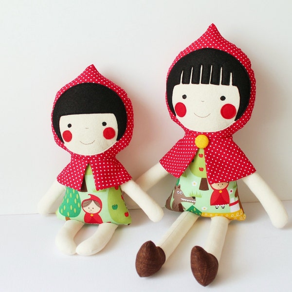 Big & little sister rag dolls. Handmade cloth dolls for sisters. Stuffed toys for children. Birthday gift for kids. Christmas gift for girls