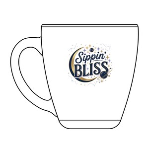 Tasse à thé en verre Sippin Bliss, étoiles de lune, verre gravé 45 g, tasse confortable