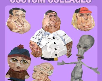Custom Handmade Character Collage