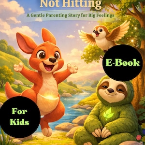 Hands Are for Helping, Not Hitting | Kiro & Friends Digital Toddler Book | Printable PDF Story