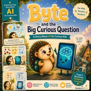 AI Storybook for Kids | Byte Explains Technology, STEM Concepts (Digital Download)