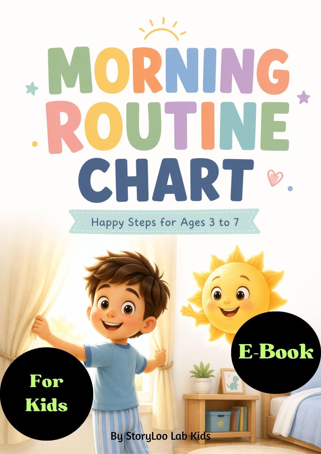 Boys Routine Sticker Chart Printable Morning Routine Chart for Boys | Visual Schedule Ages 3-7 (PDF Download ...