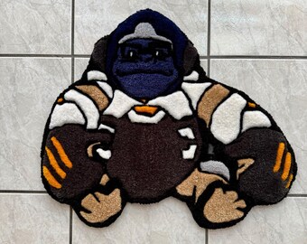Handgjord Winton Overwatch-matta, tuftad gorilla-spelrumsdekorationsmatta