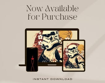 Storm Trooper Desktop Wallpaper, High Resolution Star Wars Background (Digital Download)