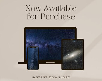 Cosmic Desktop Wallpaper, High Resolution Space Background (Digital Download)