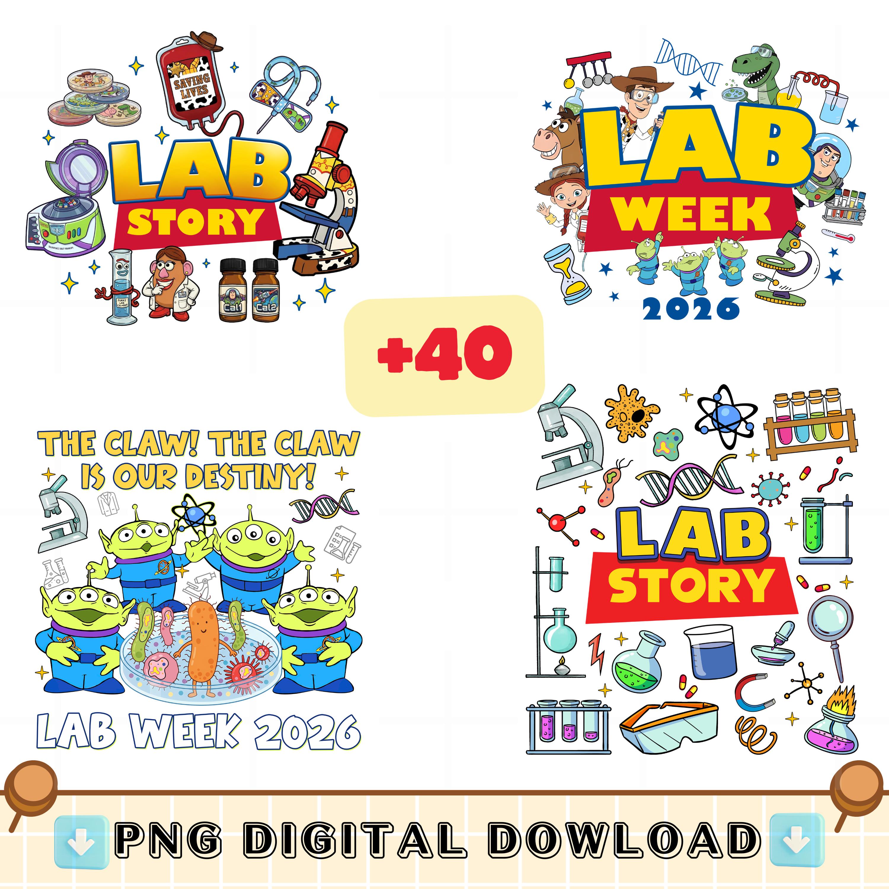 Lab Story PNG Bundle, Lab Week 2026 Group Shirt Designs, Medical Lab ...