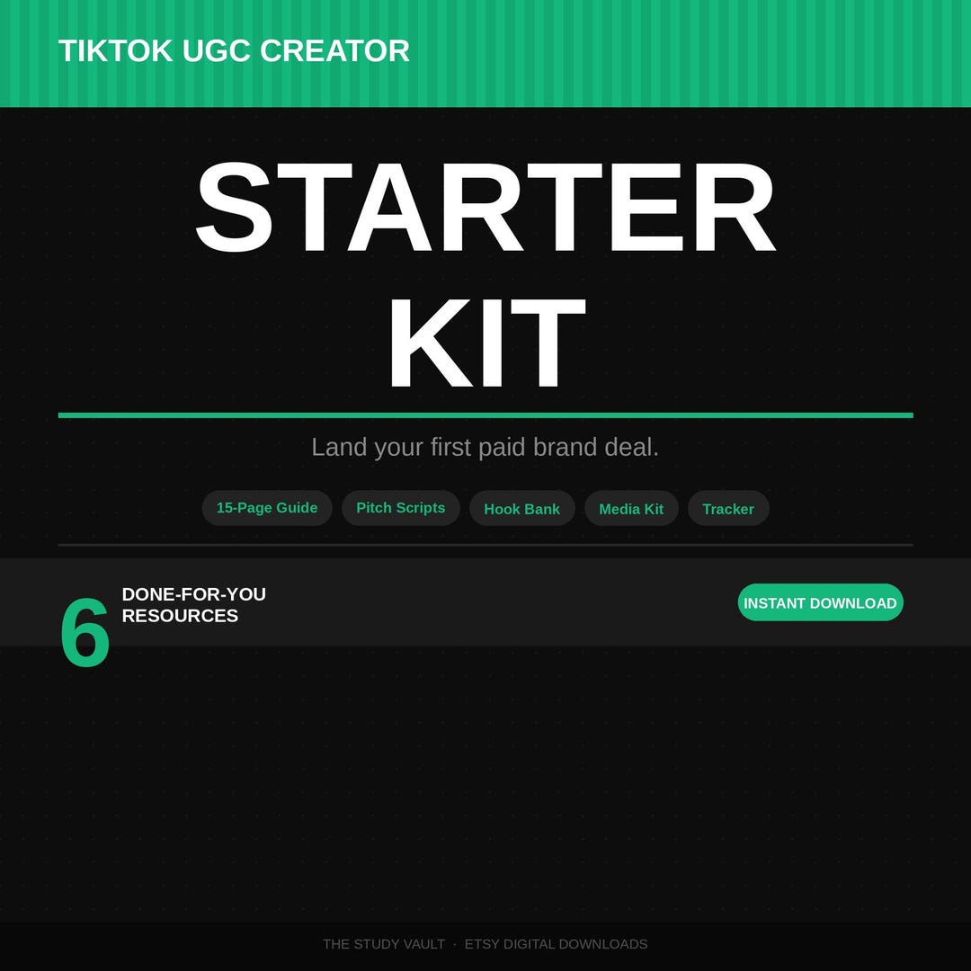 Tiktok UGC Creator Starter Kit - Etsy