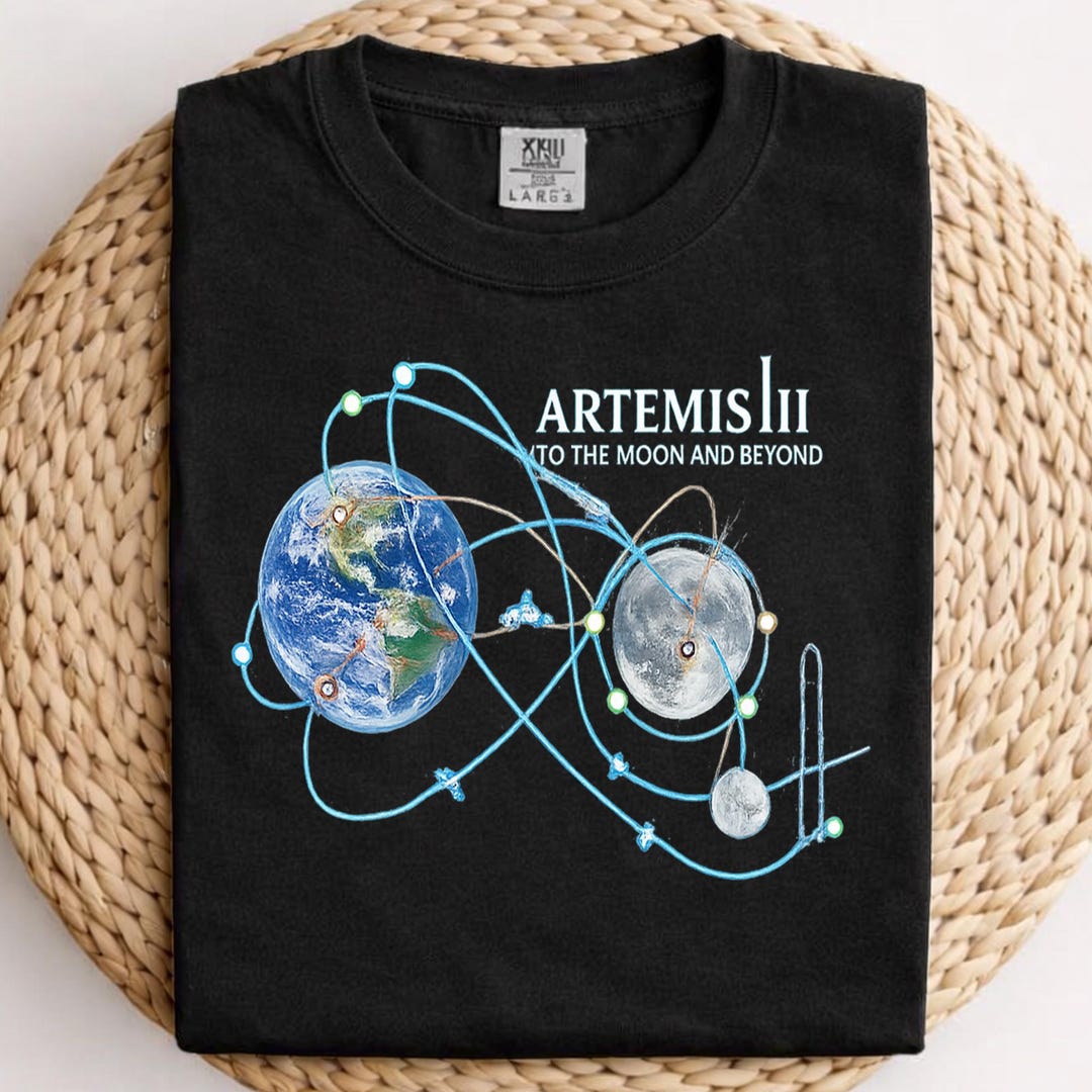 Artemis II 2026 Rocket Launch Shirt PNG, Future Moon Mission Tee PNG ...