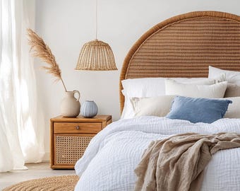 Küstenaustralien-Schlafzimmer-Kit | Raum Erfrischen Planer | Küstenfarbpalette | Vintage Anleitung | Bearbeitbare Canva Vorlage