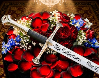 Personalized Wedding Sword, Custom Engraved Medieval Sword, Groomsmen Gift, Anniversary Gift for Him, Unique Husband Gift, Cosplay Sword
