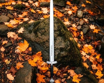 Handmade Northmen Damascus Viking Sword, Ragnar Lothbrok Norse Replica, Forged Groomsmen Gift, Wedding & Anniversary Gift For Him