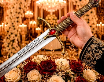 Personalized Wedding Sword, Custom Engraved Medieval Sword, Groomsmen Gift, Anniversary Gift for Him, Unique Husband Gift, Cosplay Sword