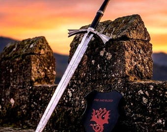 Dark Sister, Daemon Targaryen’s House of the Dragon Steel Sword, Perfect for Cosplay, Collections & Weddings, A Valyrian-Style Masterpiece.
