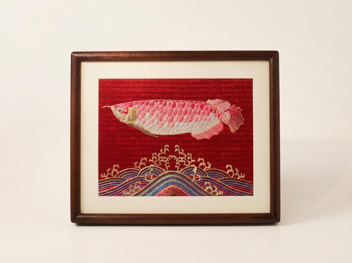 アジアアロワナ 絵画 キャンバスアート Asian arowana - Etsy 日本