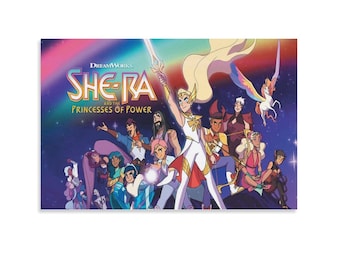 Adora She-Ra legendary heroine animated art poster for wall decoration on canvas