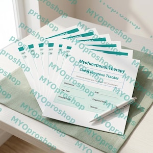 Myo Client Progress Tracker | Editable Canva Template | Client Session Notes | MFT Documentation