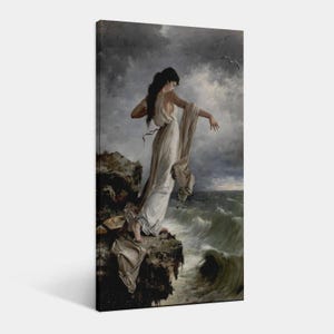 Miguel Selva's 1881 painting,The Death of SapphoposterWall Art Living Room Posters Bedroom Painting