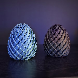 Articulated Dragon Egg Fidget Toy, 3D Printed Flexi Dragon Egg, Expandable Dragon, Desk Toy, Fantasy Gift, Stress Relief Toy