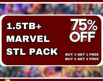 1.5TB以上のMARVEL STLパック | Googleドライブからダウンロード