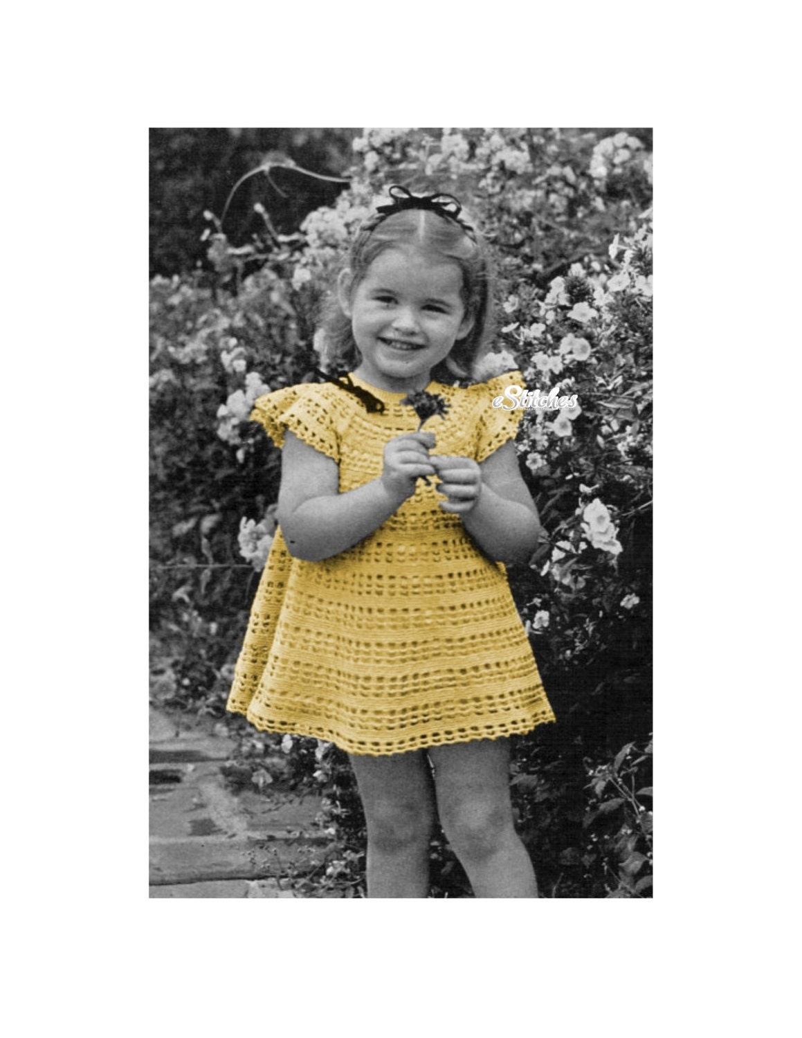 30 Best 1930s Style Crochet Patterns for Vintage-Inspired Makes 19 1939 Girls’ Lacy Party Dress Crochet Pattern